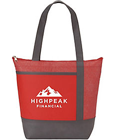 Custom Tote Bag | Promotional Bags: Chrome Non-Woven 9 Can Lunch Cooler